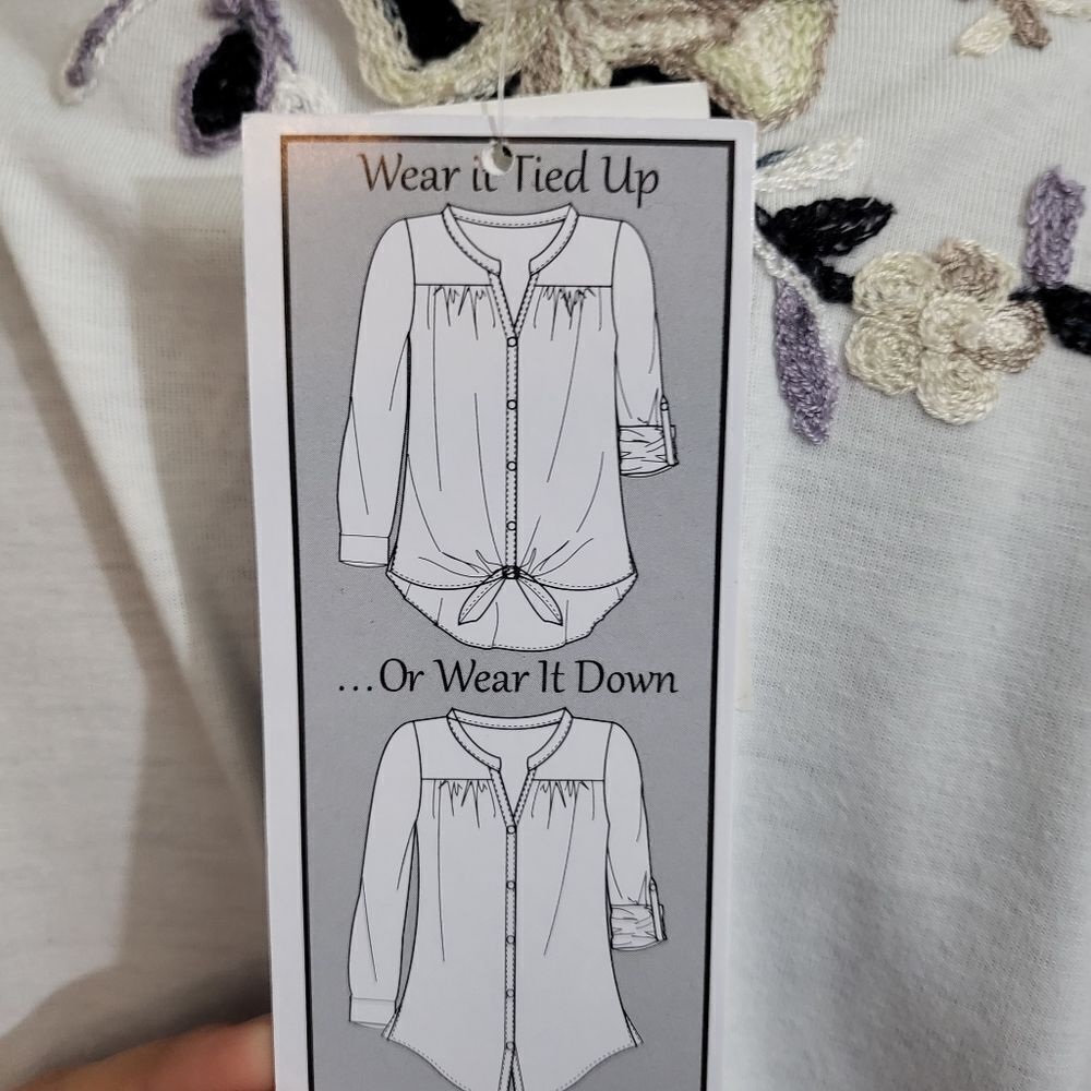 Hope springs blouse, floral, size S - Picture 8 of 12